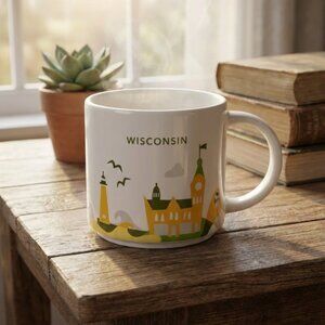 ☕ Starbucks Wisconsin "You Are Here" Collection Mug - 2016 – 14 oz